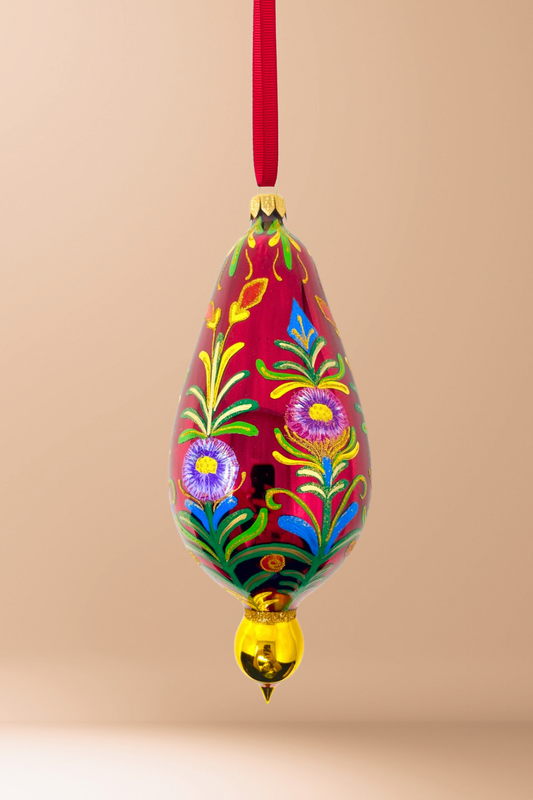 Evening Frolic Polish Glass Ornament