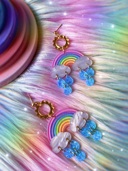In the Clouds Rainbow Earrings