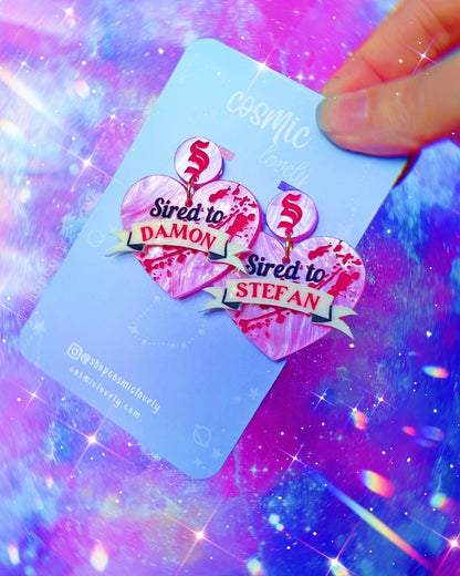 Sired: TVD Heart Earrings