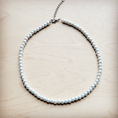 **Glass Pearl Collar Necklace Wedding Collection 259v