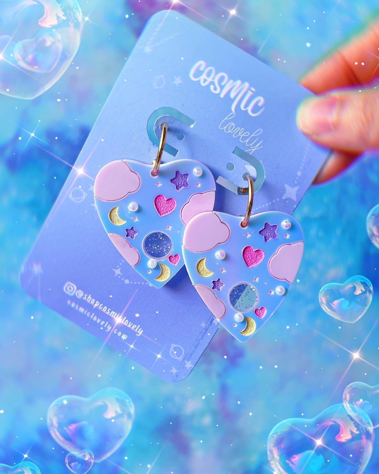 Iridescent Cutie Planchette Earrings