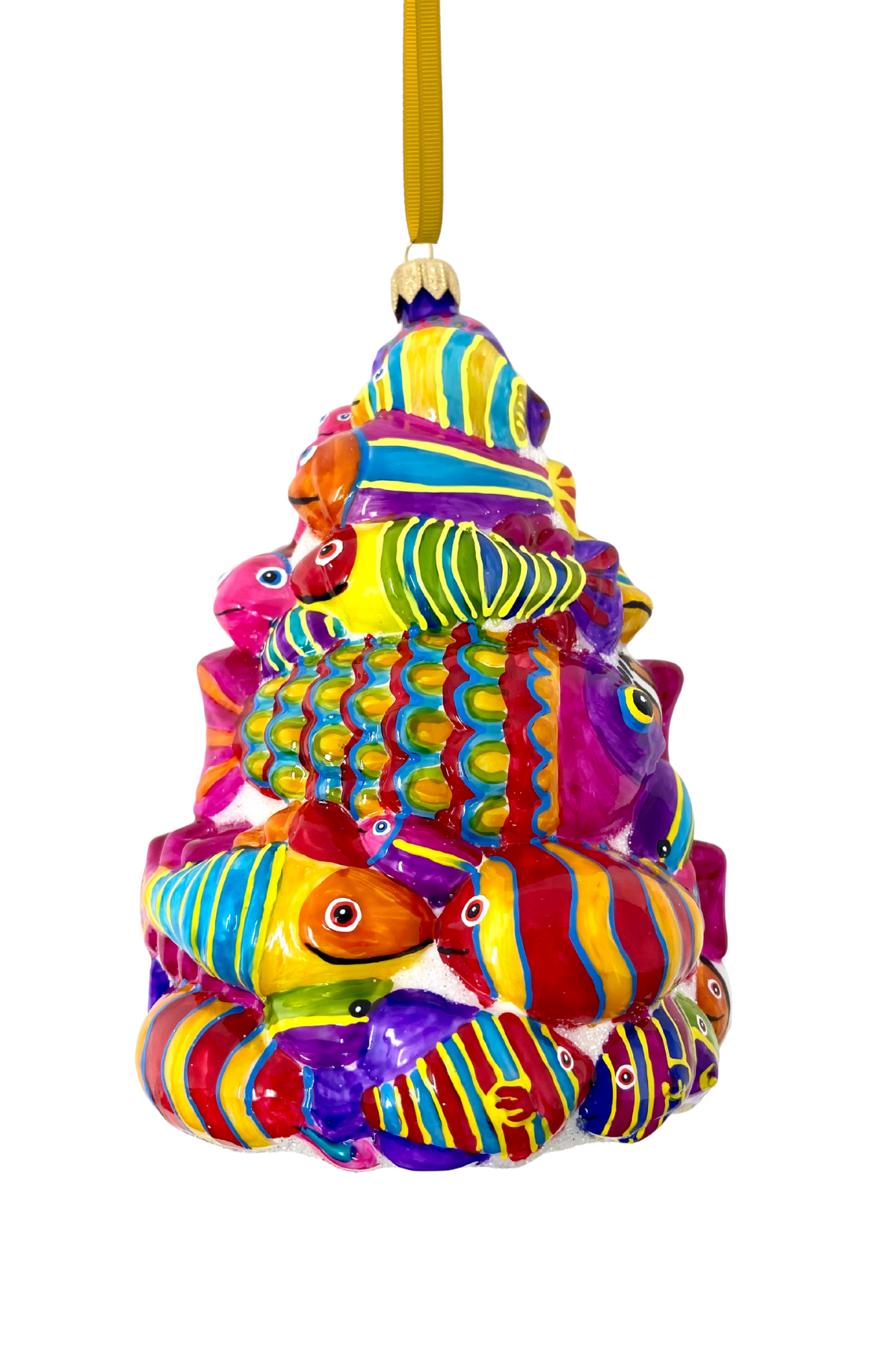 Festival of Fish Tree Glass Ornament