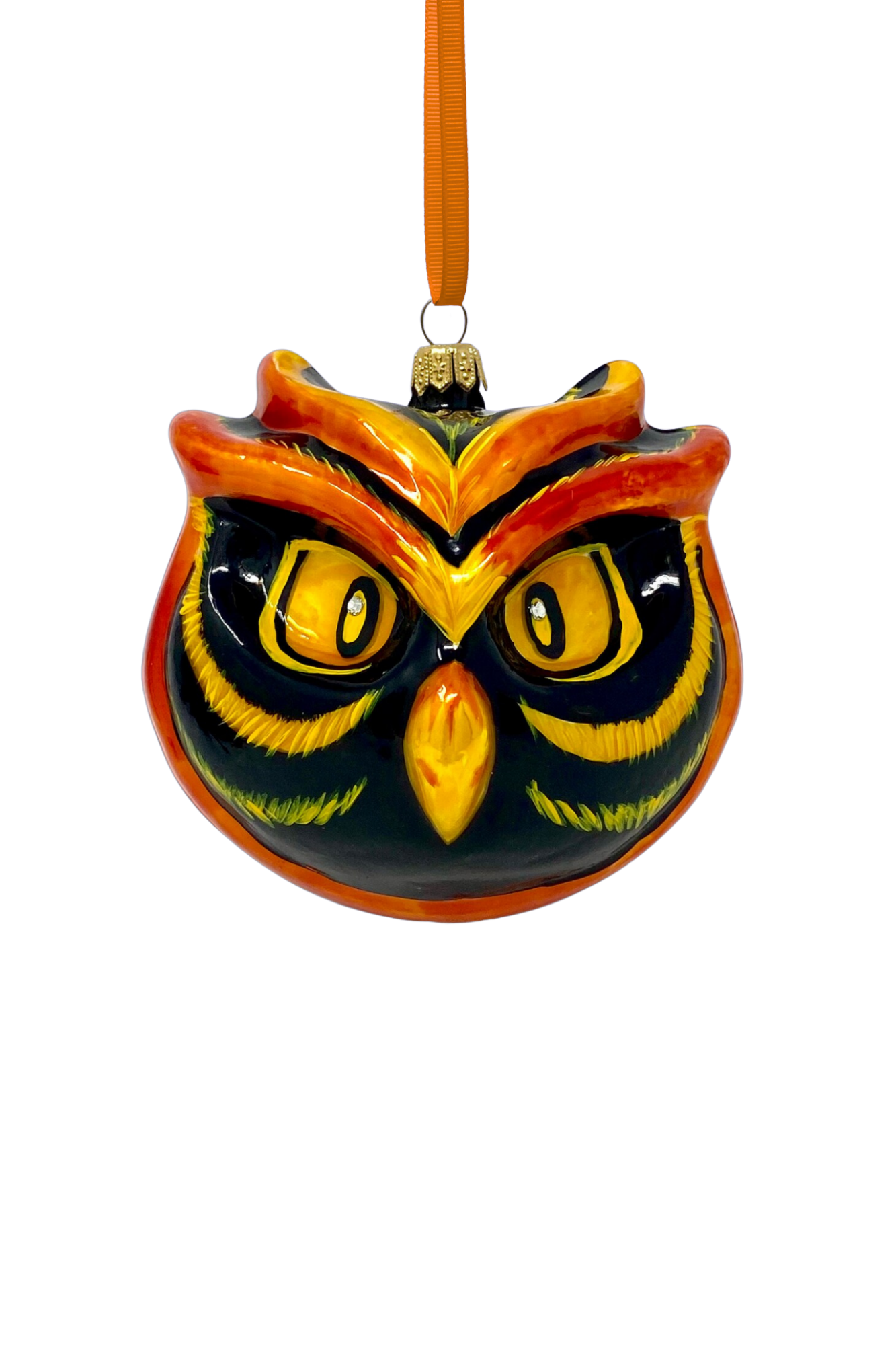 Fire Owl Polish Glass Ornament