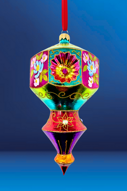 Floral Fetish Prisma Polish Glass Ornament