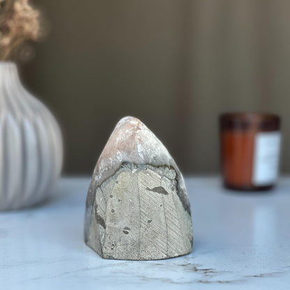 Strange specimen Amethyst geode, raw purple crystal cluster