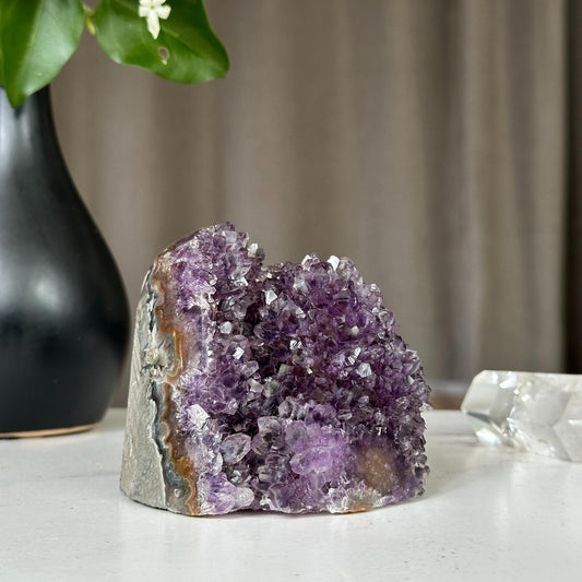 Deep purple amethyst, Uruguayan amethyst, anxiety relief stone