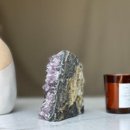 Amethyst geode Large crystal cluster with FREE GIFT BOX