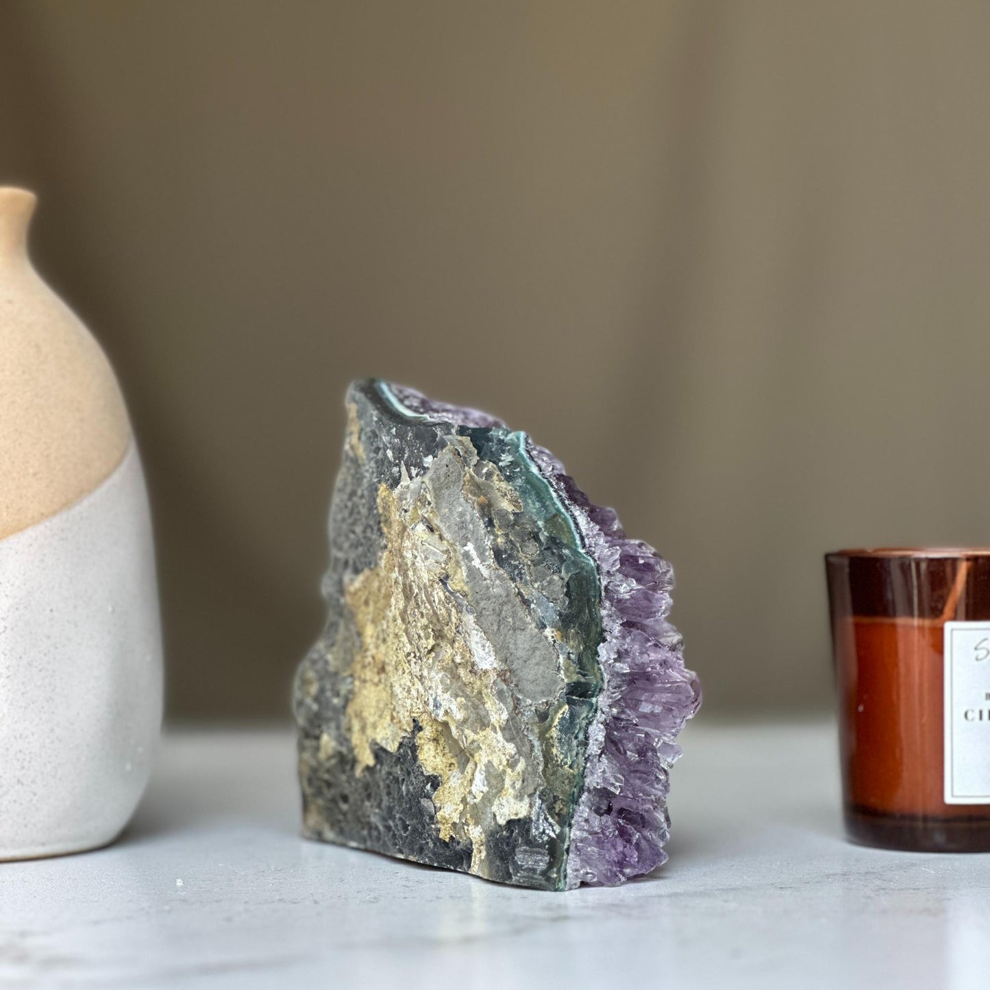 Amethyst geode Large crystal cluster with FREE GIFT BOX