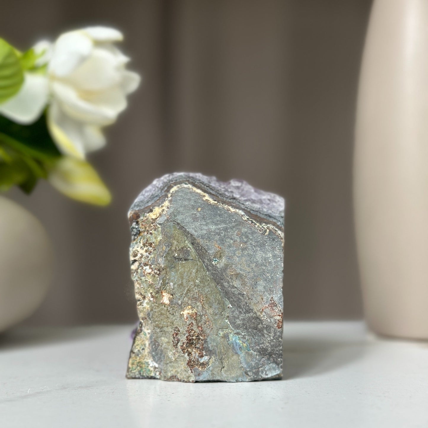 Large crystals, Amethyst geode, Anxiety relief, Stay safe gift