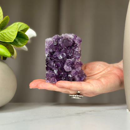 Large crystals, Amethyst geode, Anxiety relief, Stay safe gift