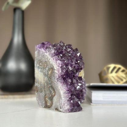 Amethyst cathedral geode, Amethyst self standing, Unique crystal cluster