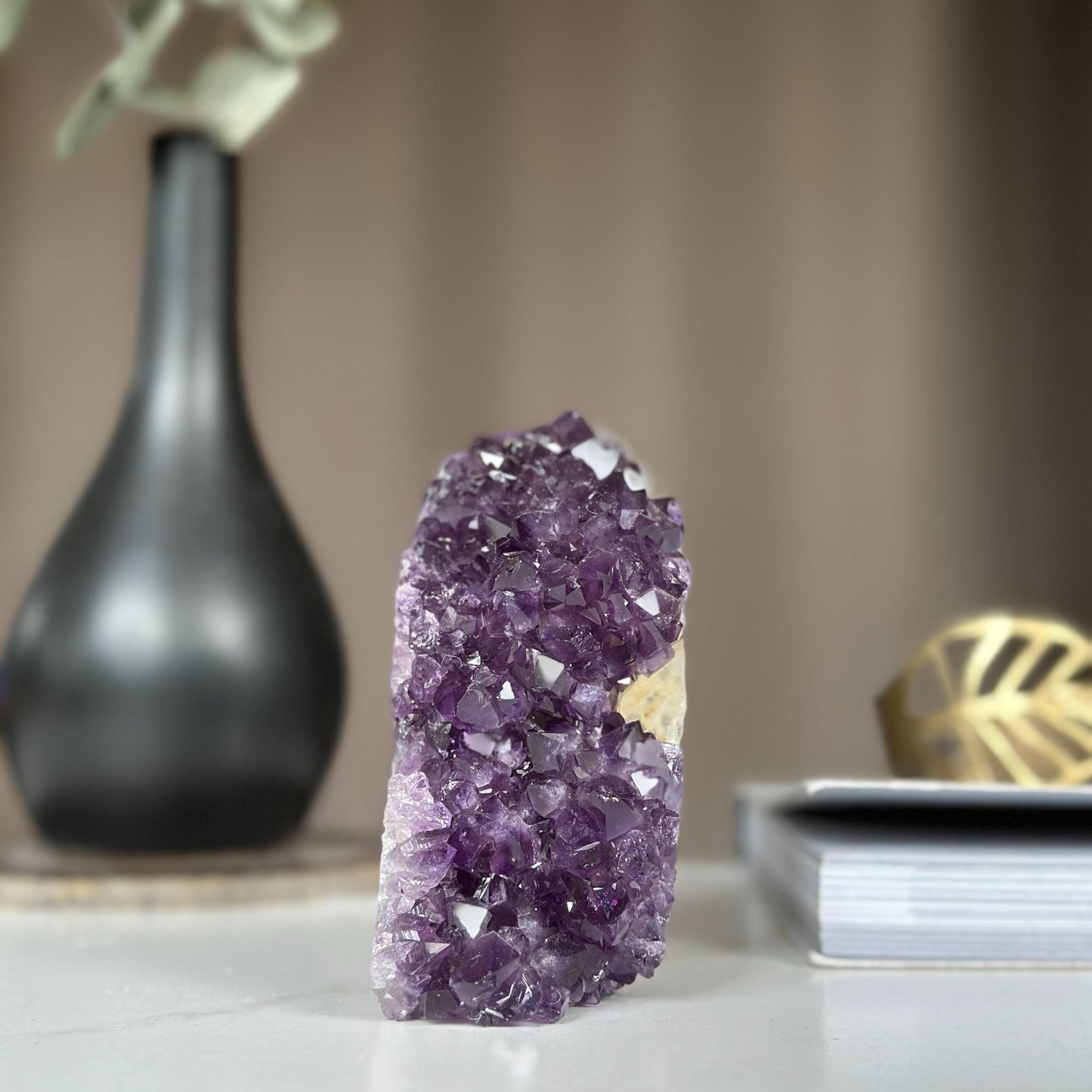 Amethyst cathedral geode, Amethyst self standing, Unique crystal cluster