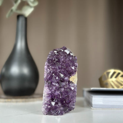 Amethyst cathedral geode, Amethyst self standing, Unique crystal cluster