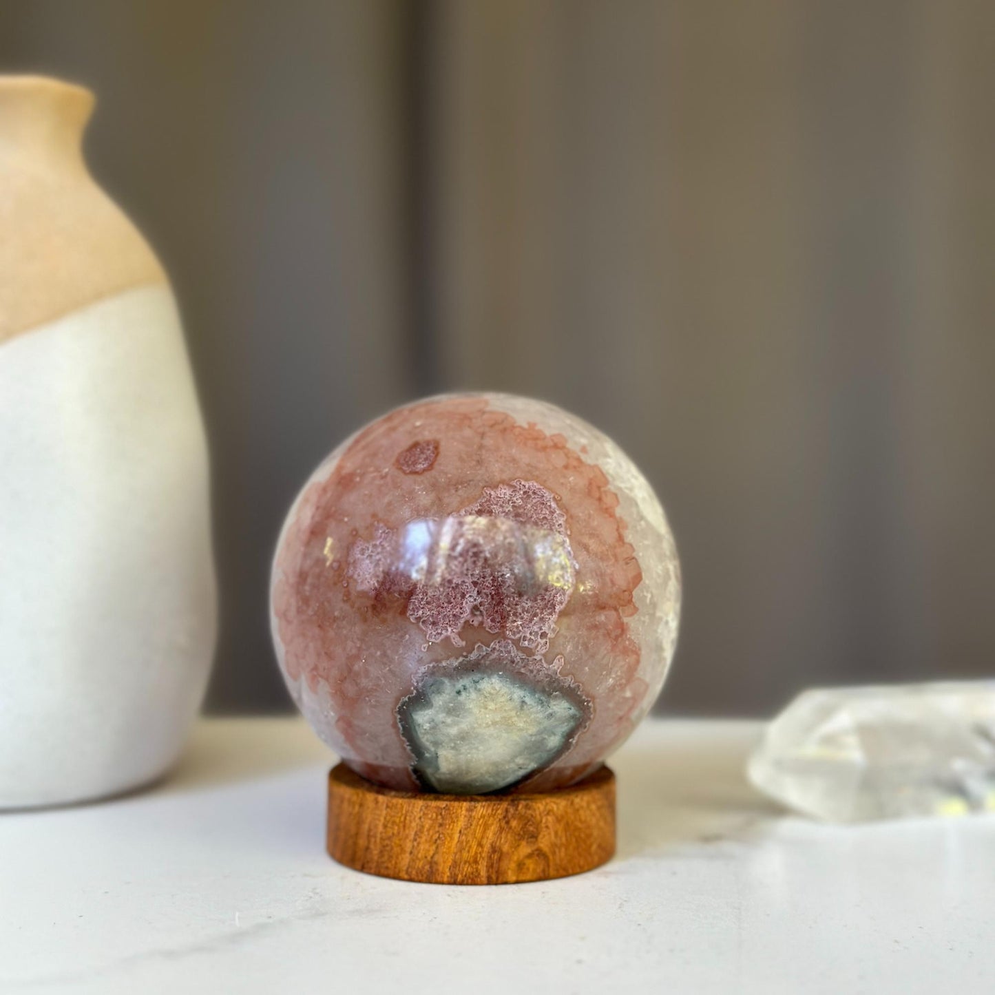 Amethyst Geode Sphere with Stand