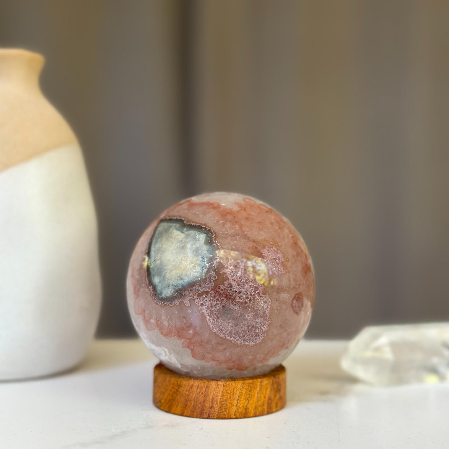 Amethyst Geode Sphere with Stand