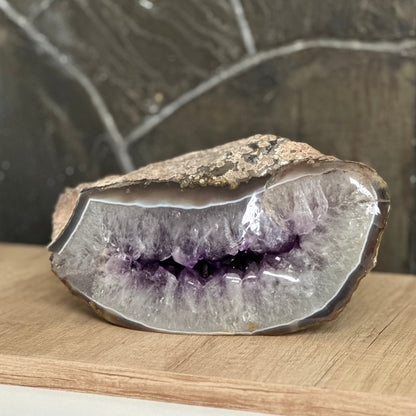 Crystal decor, amethyst gemstone