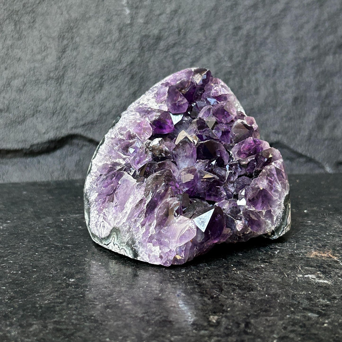 3 Lb Amethyst Cave Geode, 4.5 in tall Huge Crystal Cluster for Collectors
