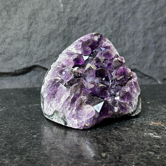 3 Lb Amethyst Cave Geode, 4.5 in tall Huge Crystal Cluster for Collectors