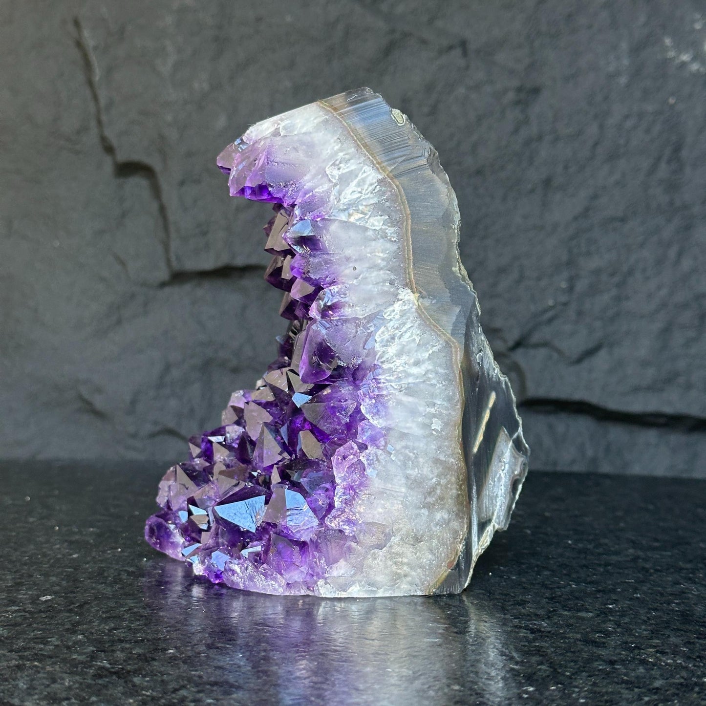 Amethyst Cut Base Crystal, Quartz Geodes, AAA Grade, Amethyst Free Standing Crystal