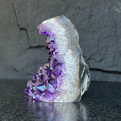 Amethyst Cut Base Crystal, Quartz Geodes, AAA Grade, Amethyst Free Standing Crystal
