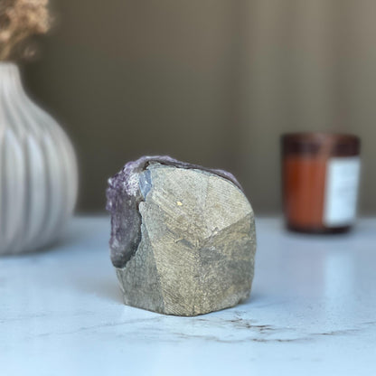 Deep Purple Project Amethyst Crystal ON SALE, galaxy amethyst geode for home decoration