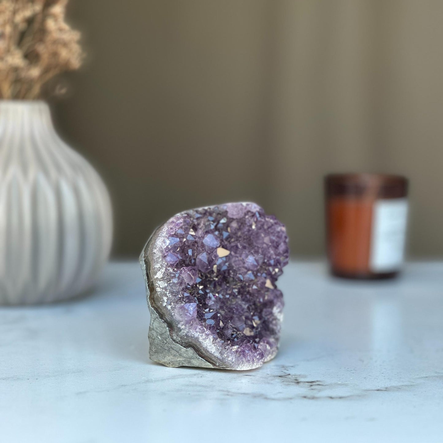 Deep Purple Project Amethyst Crystal ON SALE, galaxy amethyst geode for home decoration