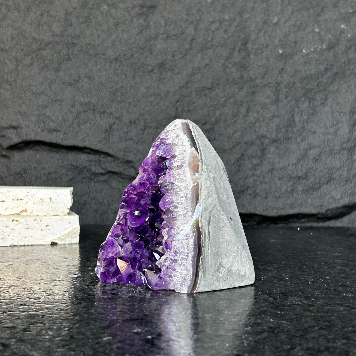 Reserved for Michael - Large crystals, Amethyst geode, Anxiety relief, Stay safe gift