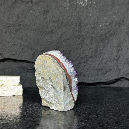 Large Amethyst geode Unique raw dark huge crystal cluster