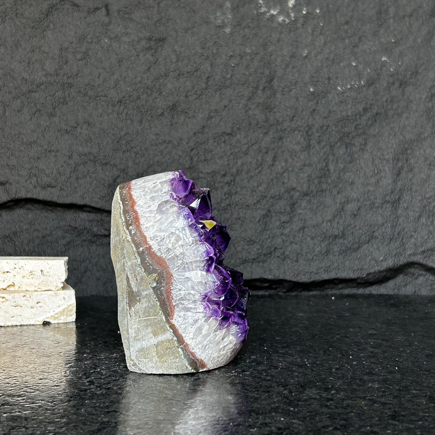 Cathedral Amethyst geode, Unique raw amethyst cluster