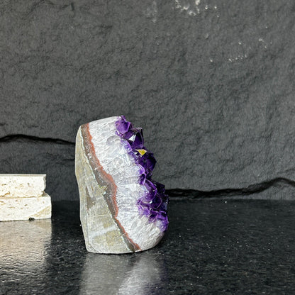 Cathedral Amethyst geode, Unique raw amethyst cluster