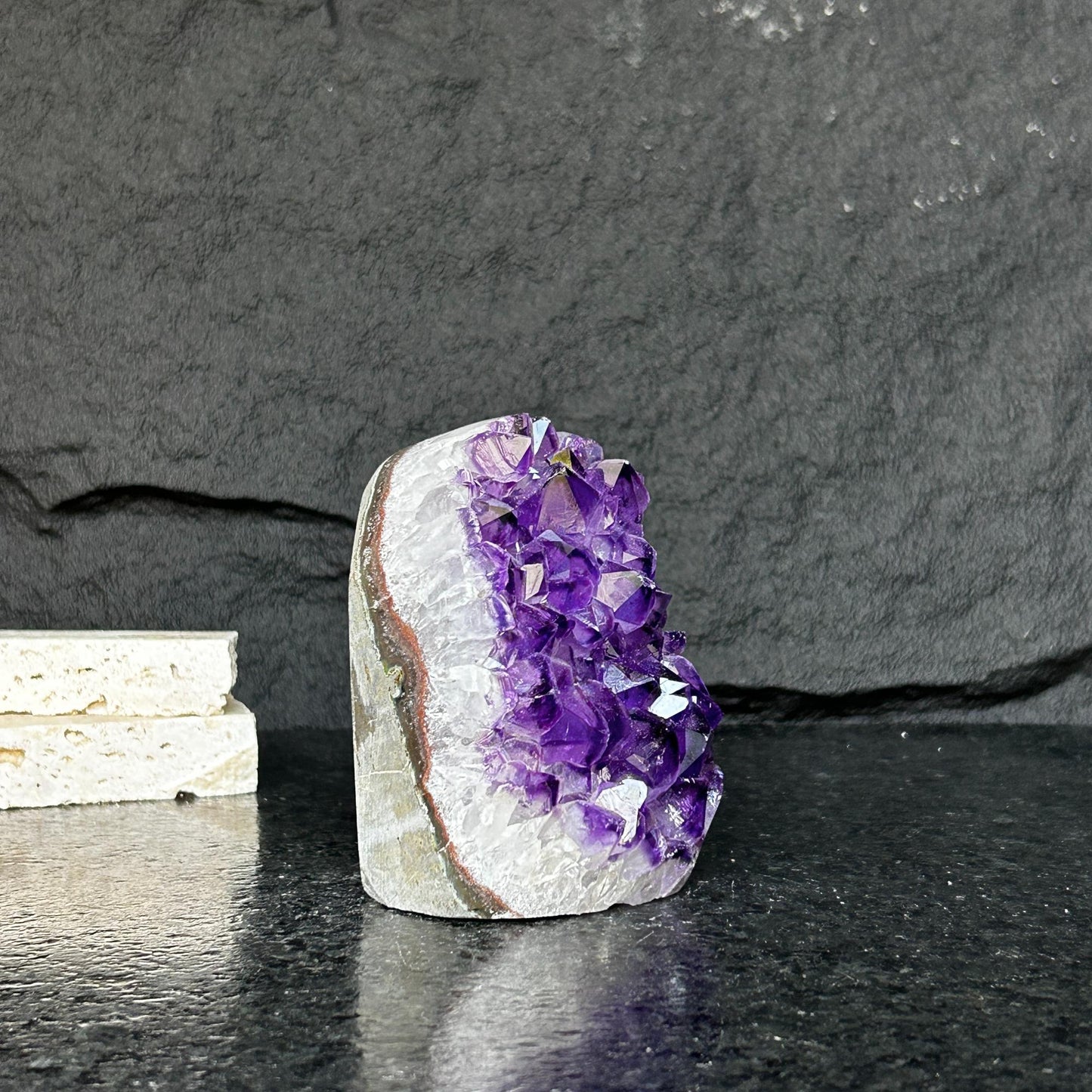 Cathedral Amethyst geode, Unique raw amethyst cluster