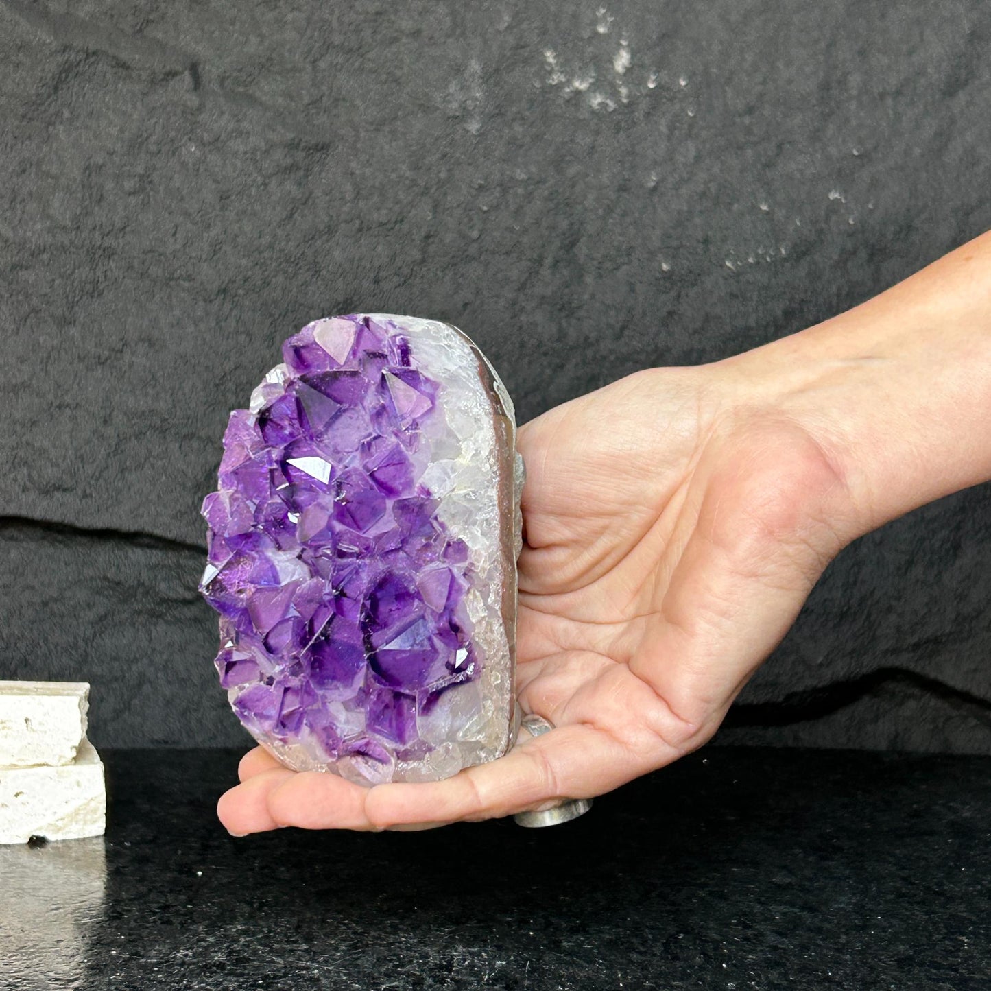 Cathedral Amethyst geode, Unique raw amethyst cluster