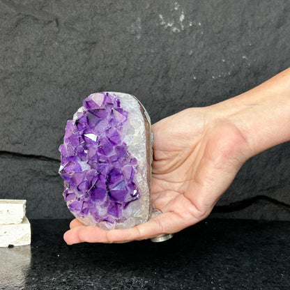 Cathedral Amethyst geode, Unique raw amethyst cluster