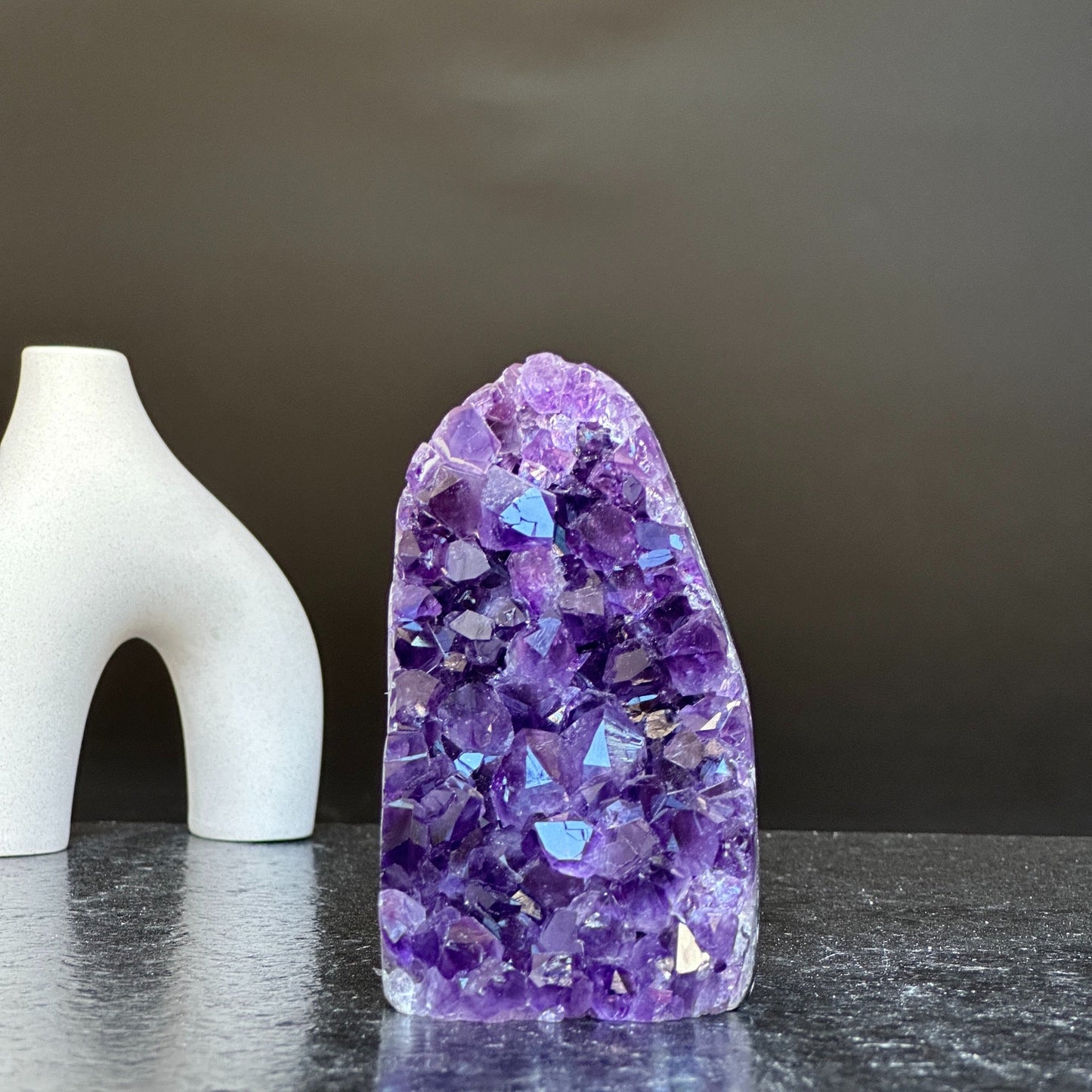 Large crystals Amethyst geode, Unique crystal cluster with FREE GIFT BOX