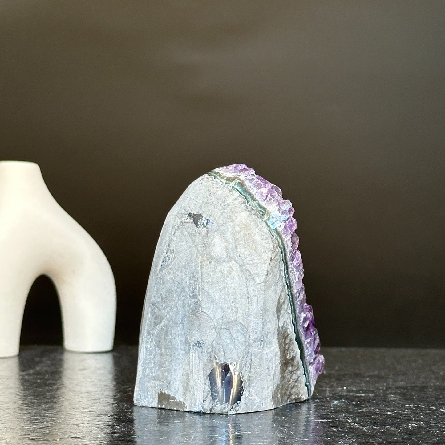 Large crystals Amethyst geode, Unique crystal cluster with FREE GIFT BOX