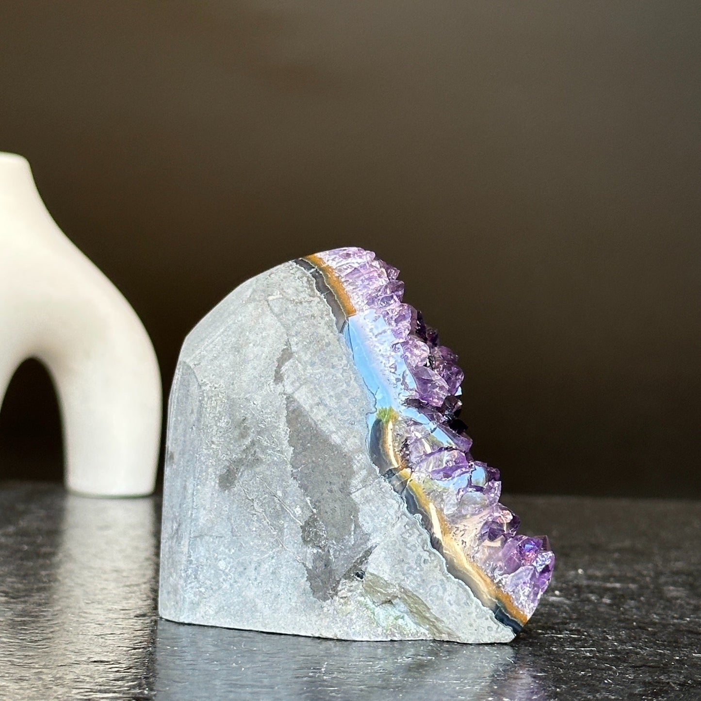 Amethyst for home decor, polished amethyst