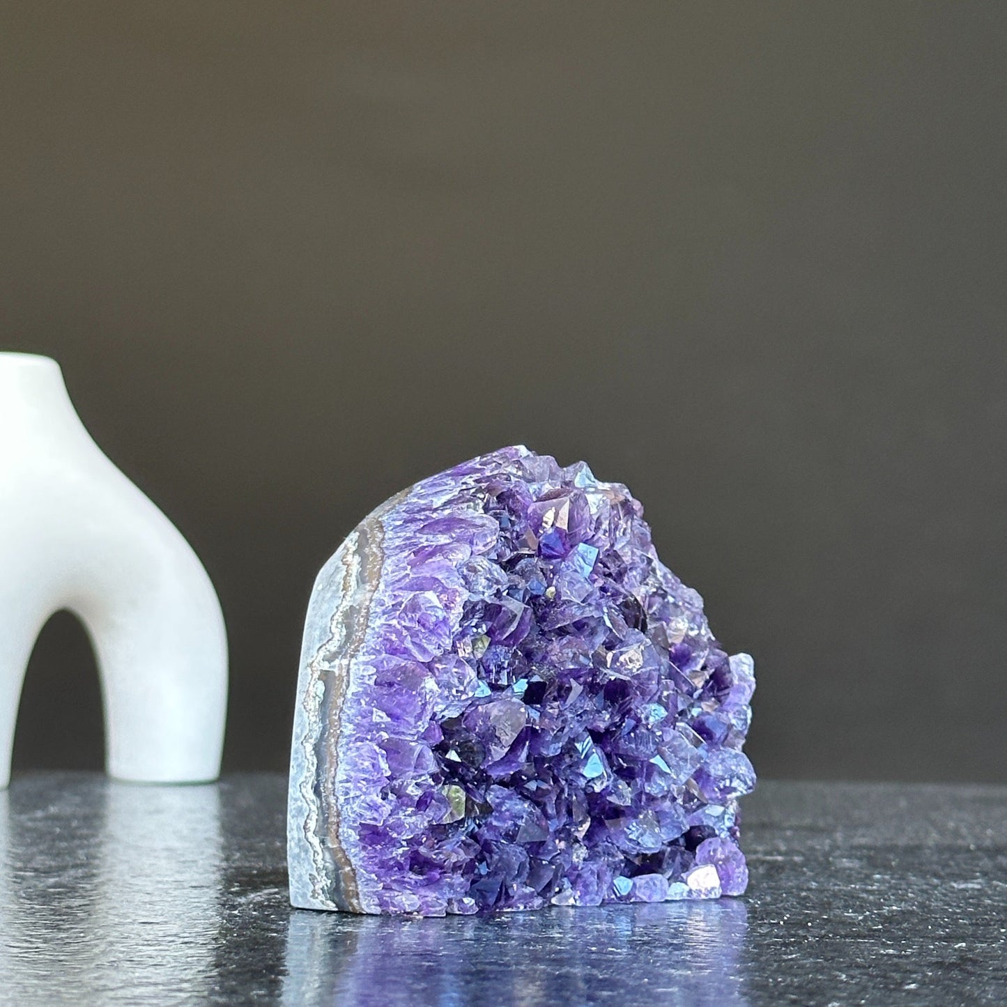 Amethyst cave, crystal purple amethyst