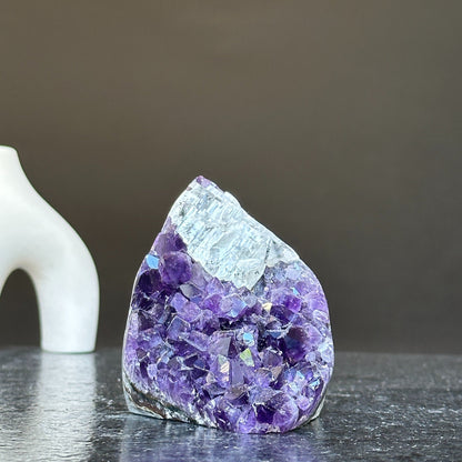 Natural Deep Purple Uruguay Amethyst Crystal Geode