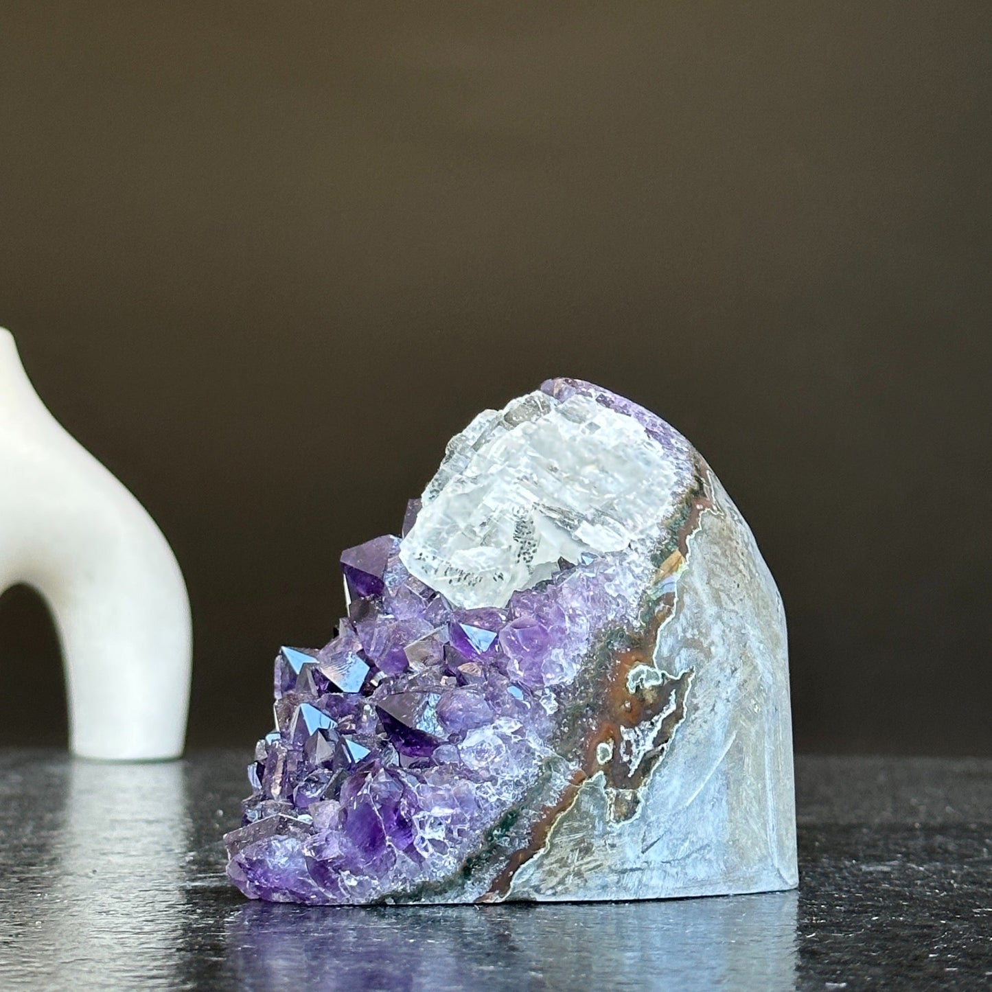 Natural Deep Purple Uruguay Amethyst Crystal Geode