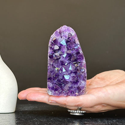 Large crystals Amethyst geode, Unique crystal cluster with FREE GIFT BOX