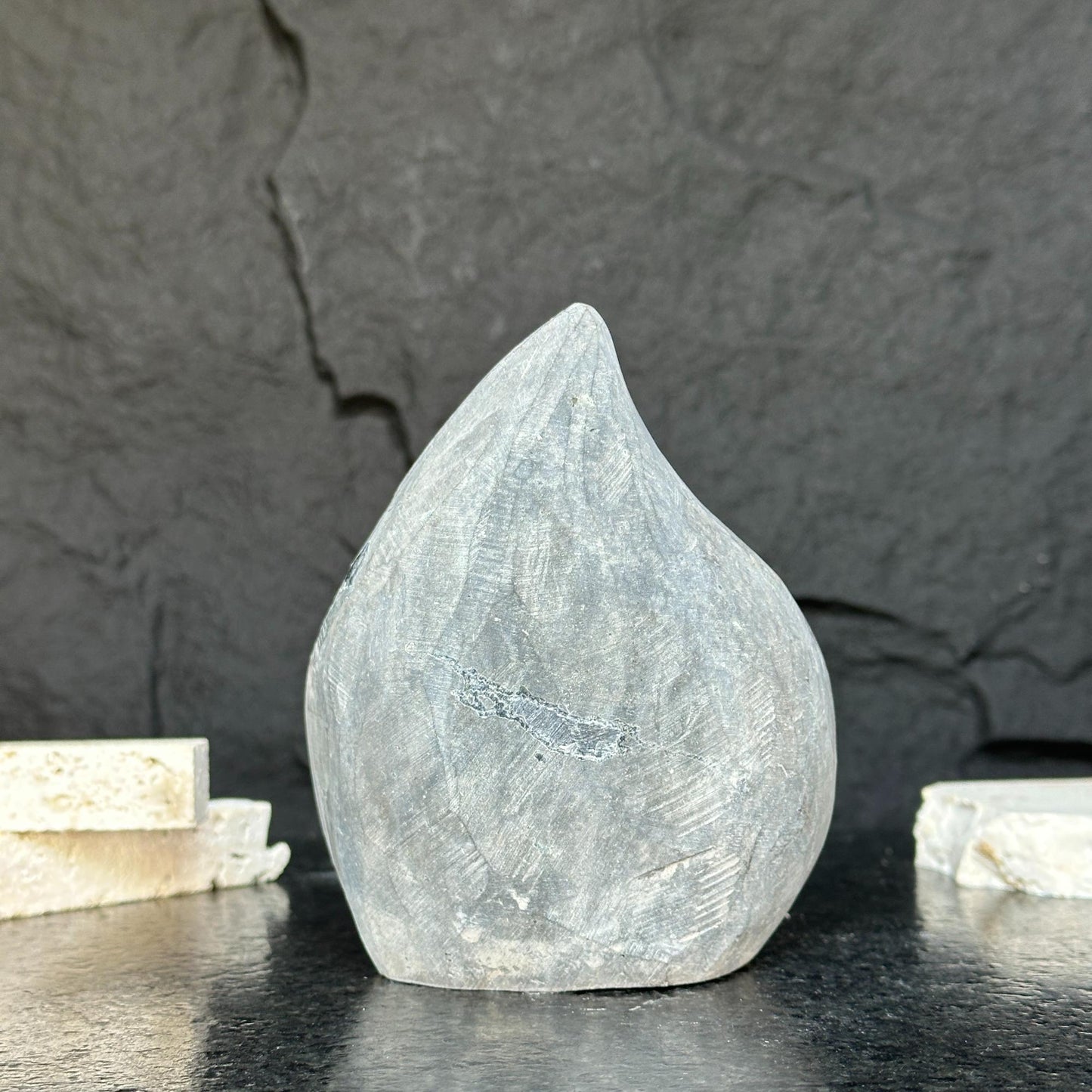 Decorating with crystals, amethyst flame