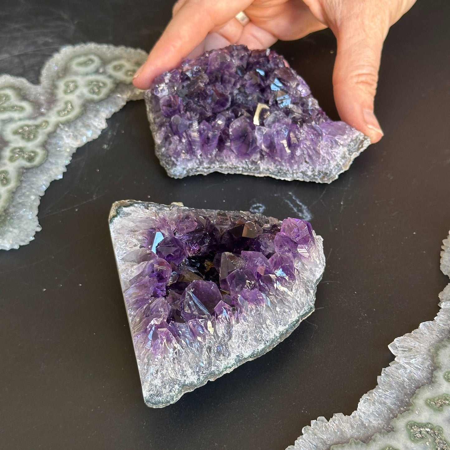 Amethyst clusters for home decor, large crystals amethyst clusters