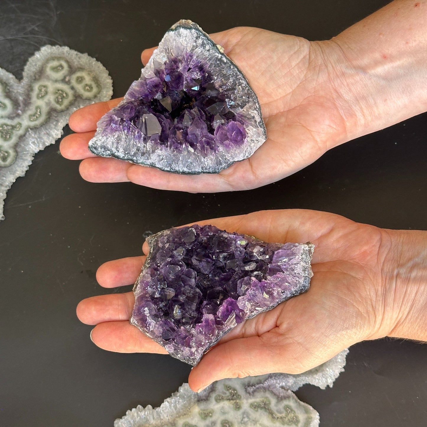 Amethyst clusters for home decor, large crystals amethyst clusters