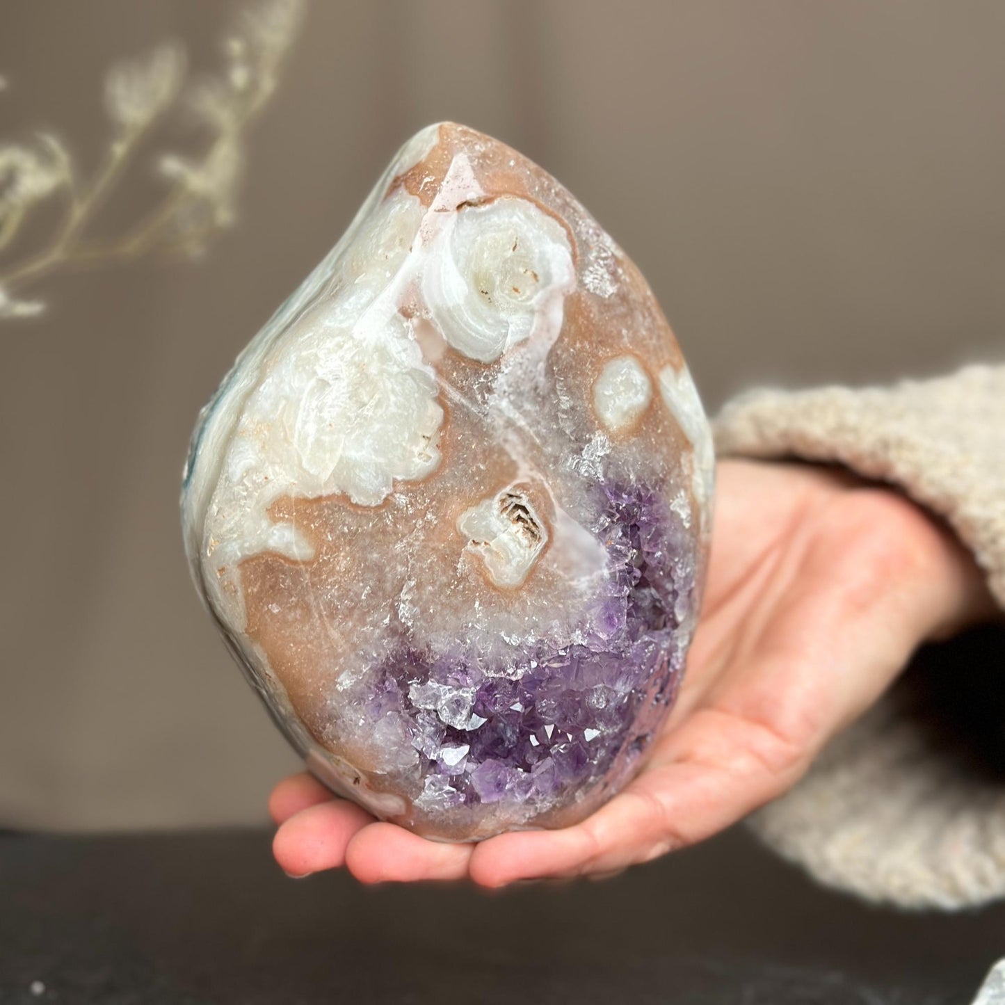 Big amethyst crystal, amethyst stone piece