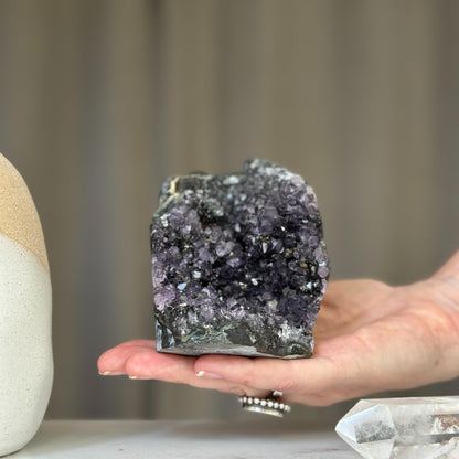 Amethyst cluster on SALE, Amethyst with agate formations