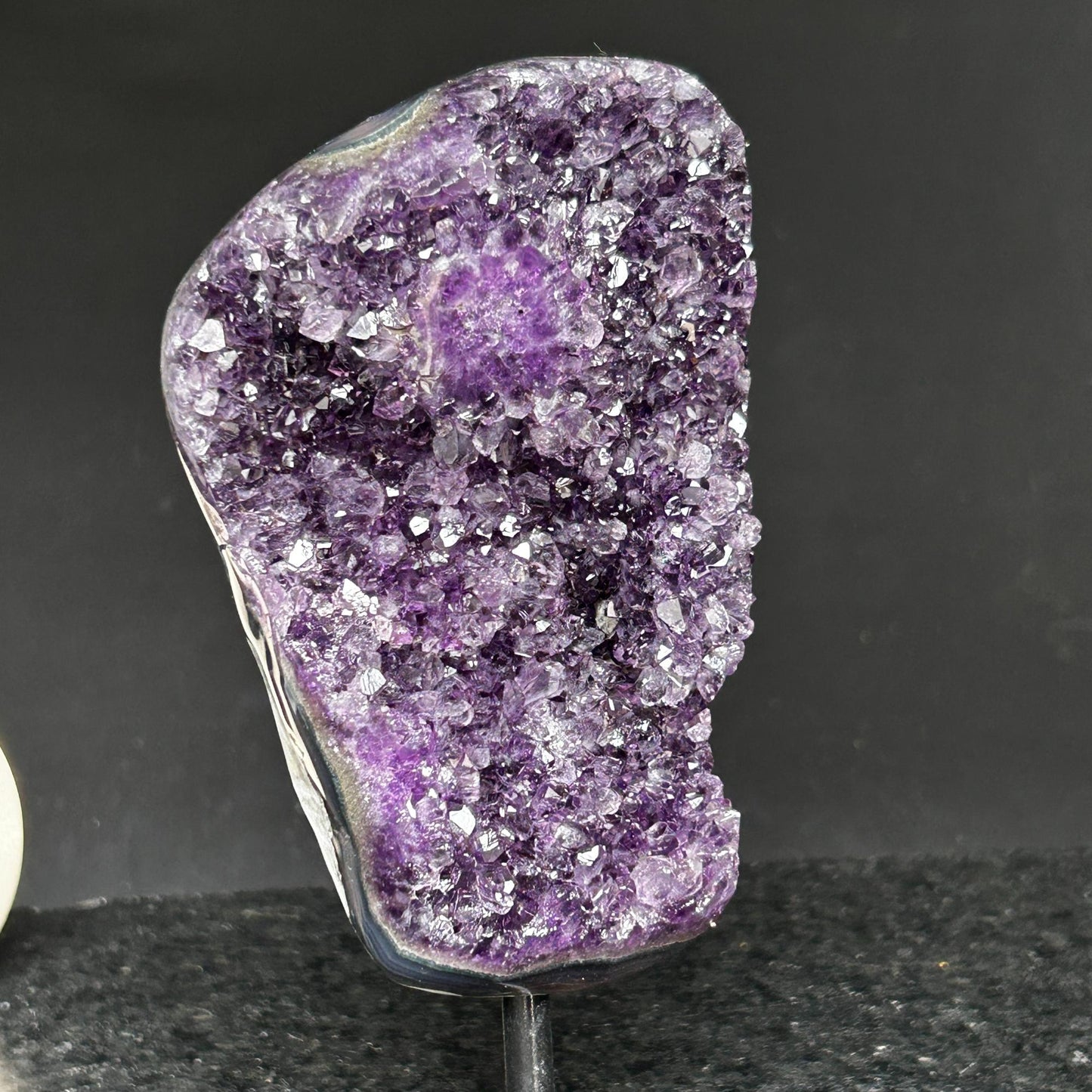 Incredible Crystal with Display Stand, Large Quartz, Amethyst geode on stand