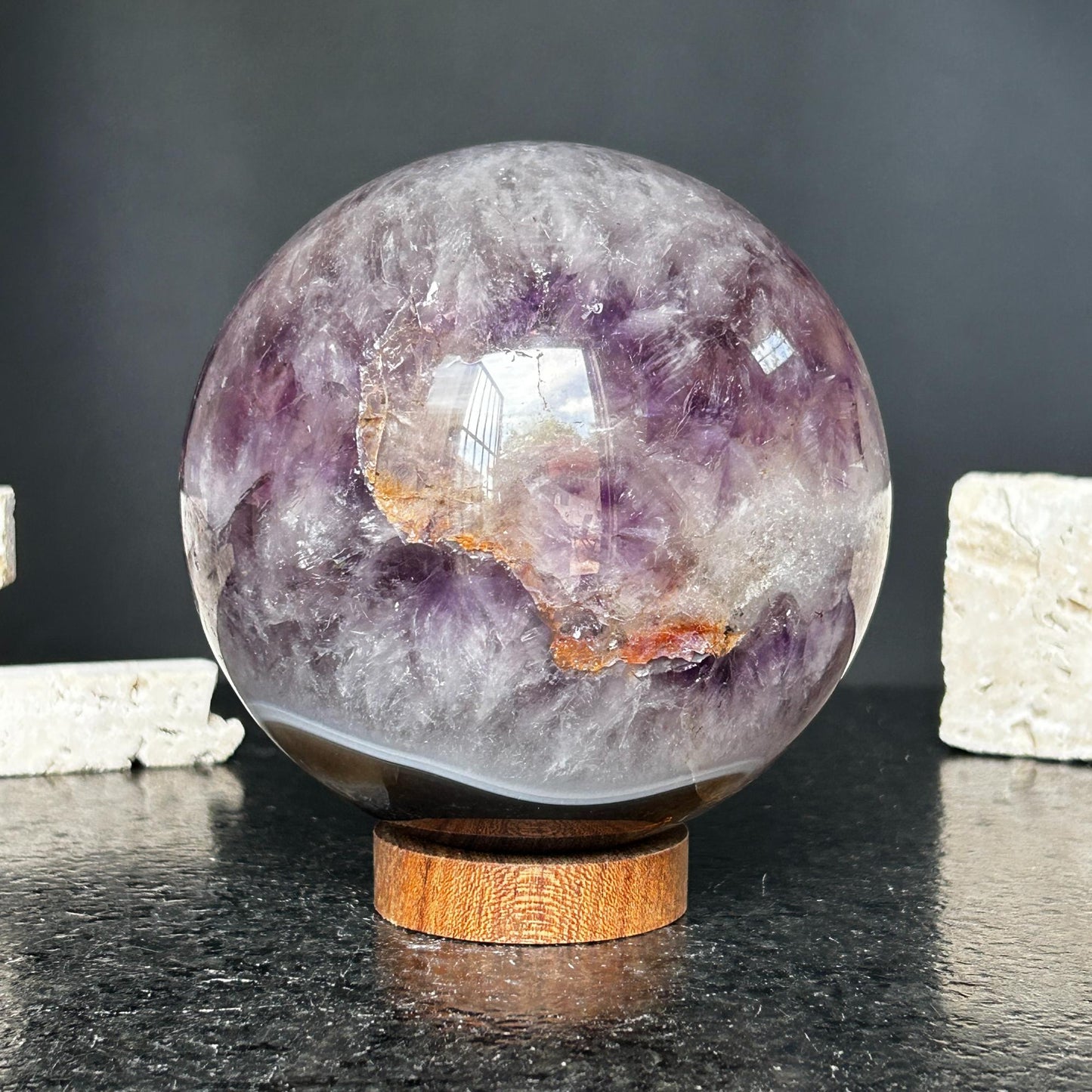 Amethyst quartz crystal