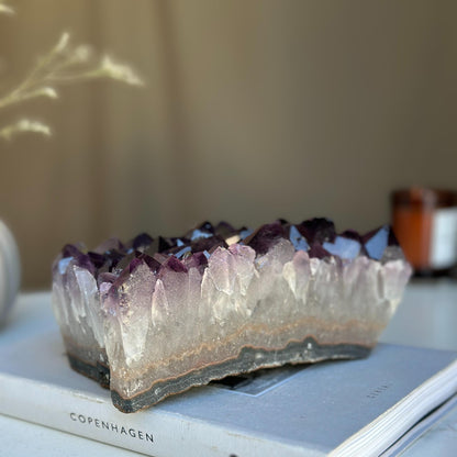 Large amethyst cluster, anniversary wedding gift, AA quality amethyst