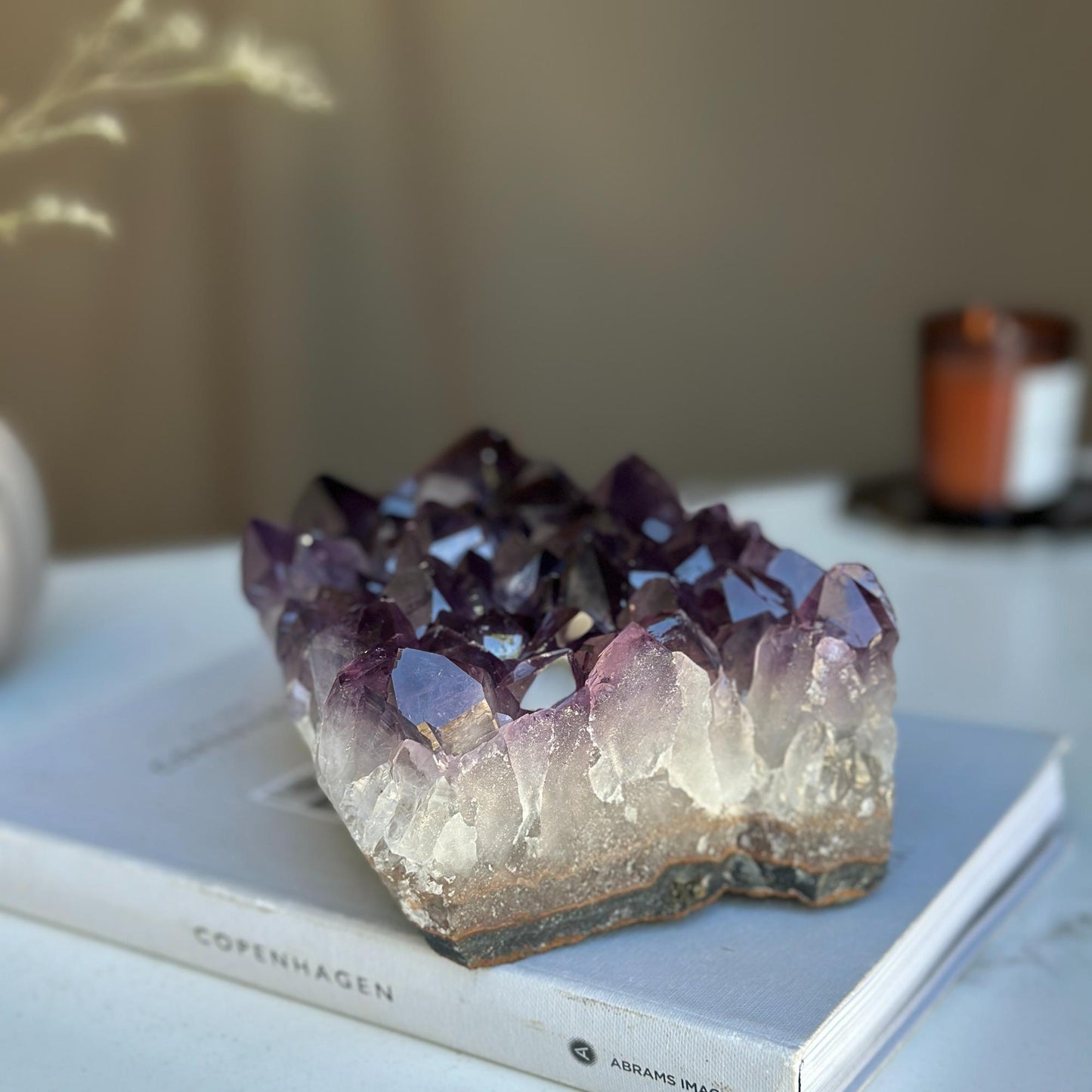 Large amethyst cluster, anniversary wedding gift, AA quality amethyst