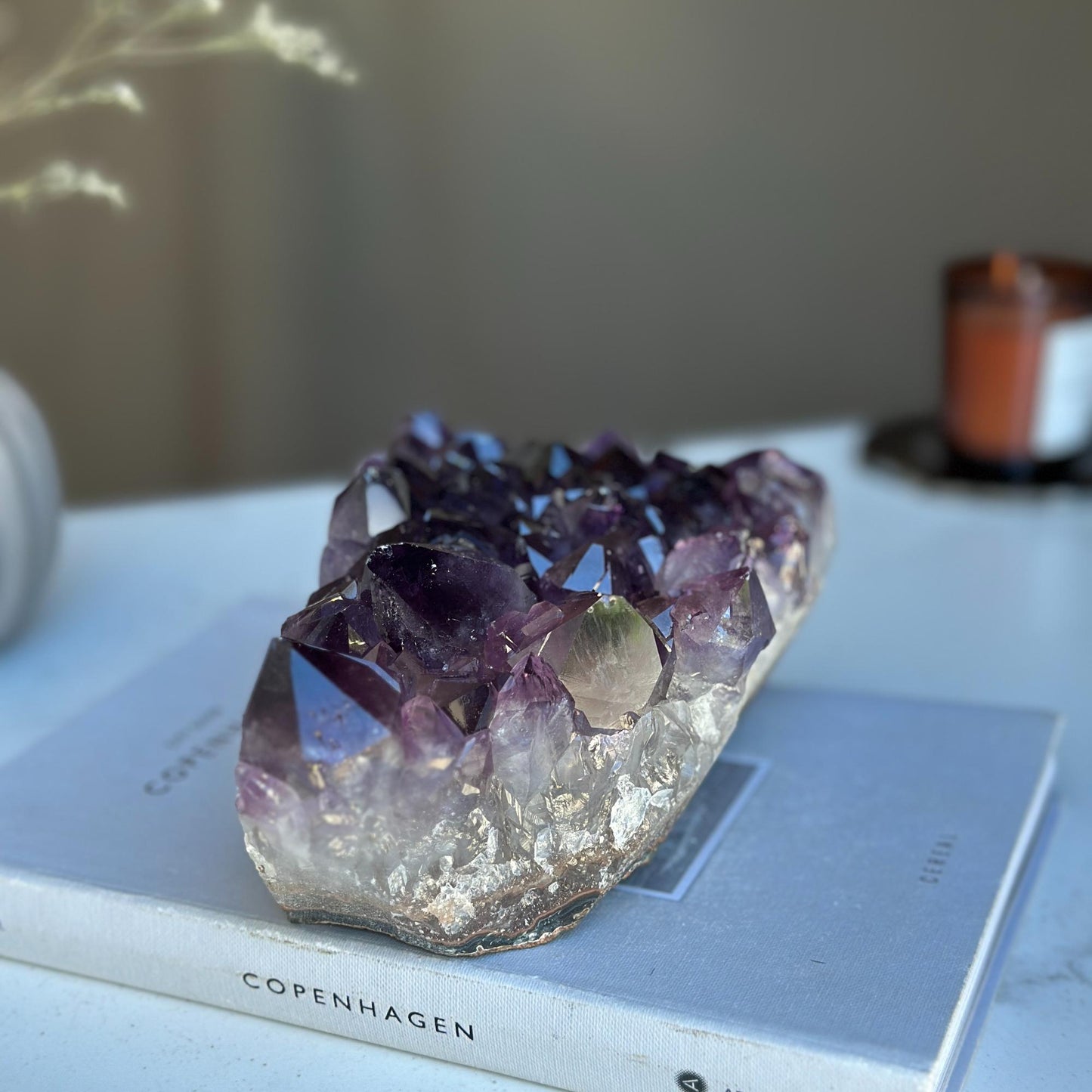 Large amethyst cluster, anniversary wedding gift, AA quality amethyst